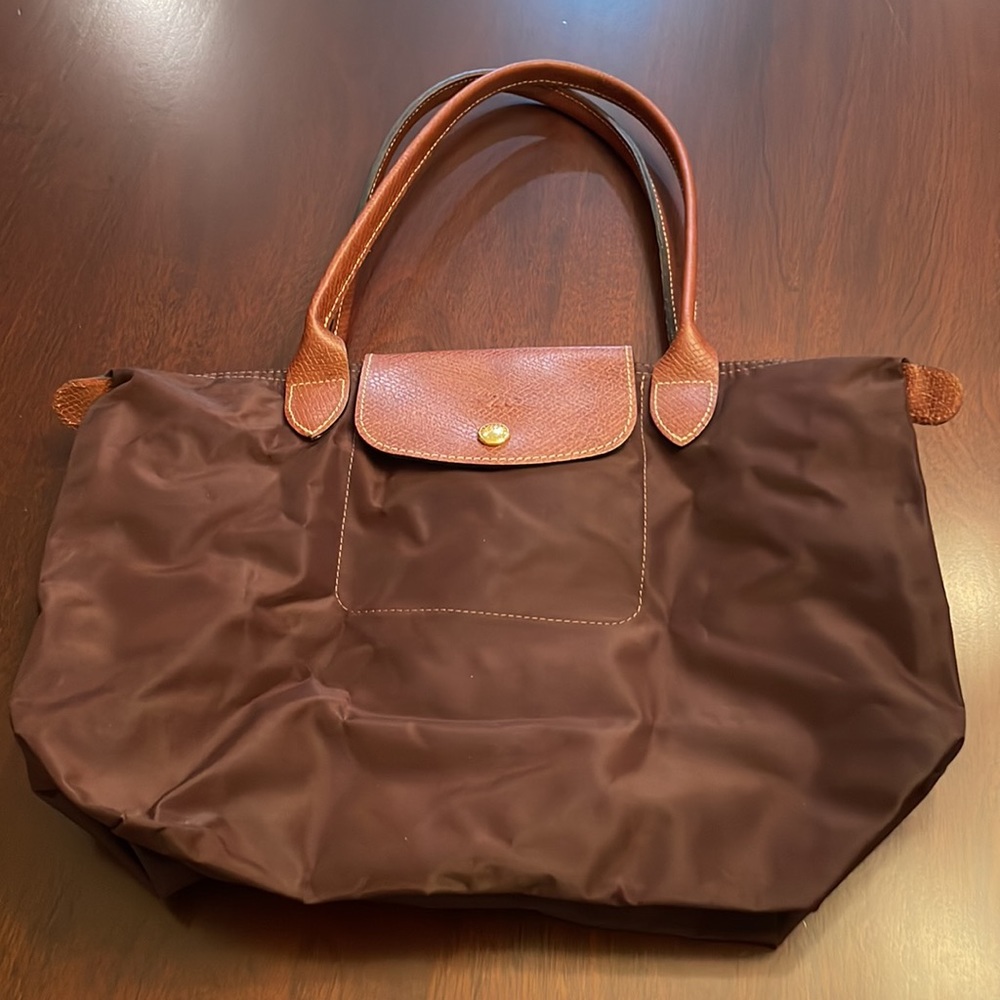 Longchamp, Medium Le Pliage Tote, Brown